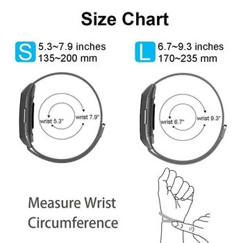 

Replacement Wristband Strap for Fitbit For Fitbit Charge 3 Replacement Milanese Strap Stainless Steel Watch Band Accessories