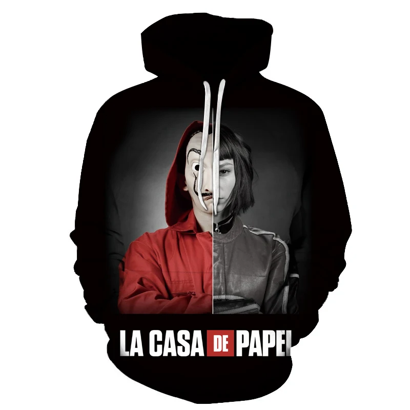 New to the horror movie role-playing doll Chucky Fashion men's hoodie 3D printed clown casual couple hooded sweatshirt pullover