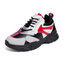 Женские кроссовки на массивном каблуке; модные кроссовки на платформе; Цвет белый; женская брендовая дизайнерская Повседневная обувь; женская спортивная обувь для папы