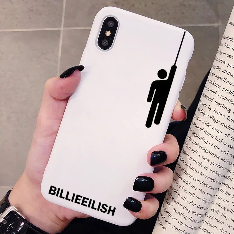 Billie Eilish чехол с логотипом для Xiaomi Redmi Note 7 6 5 5A 4 4X K20 Pro силиконовый чехол Мягкий ТПУ защитный чехол для телефона - Цвет: P1White