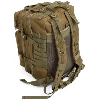 

34L Tactical Assault Pack Backpack Army Molle Waterproof Bug Out Bag Small Rucksack for Outdoor Hiking Camping Hunting(Khaki)