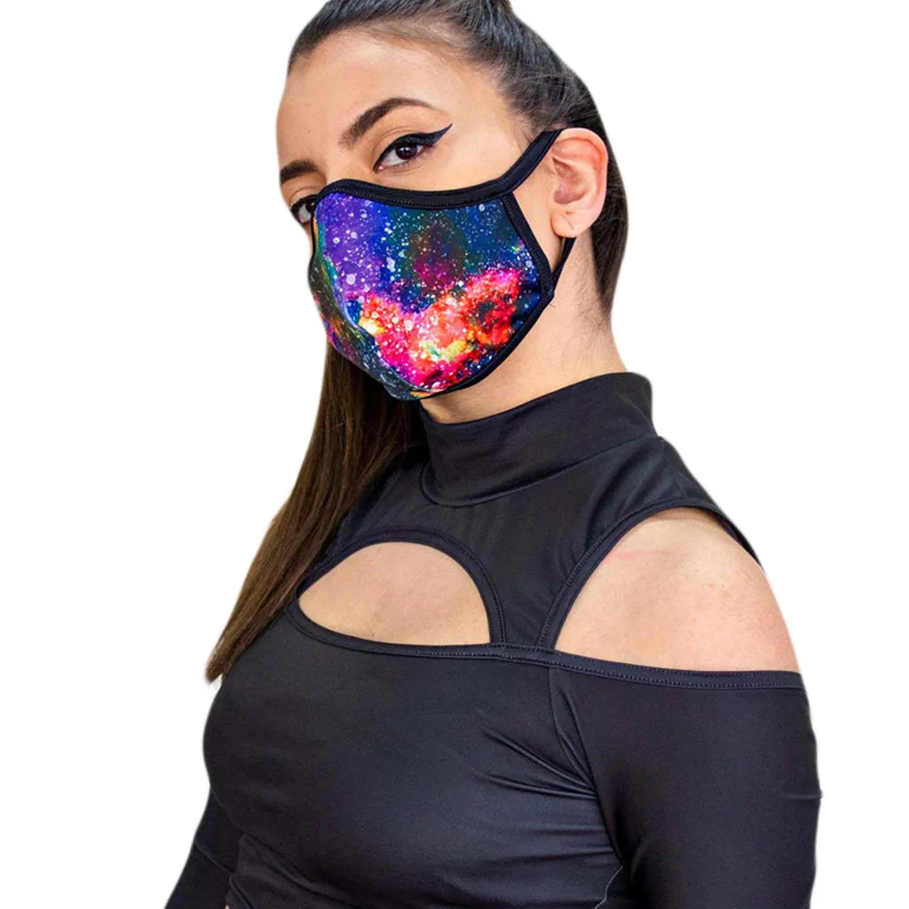 Facemask унисекс хлопковая моющаяся многоразовая маска с несколькими принтами