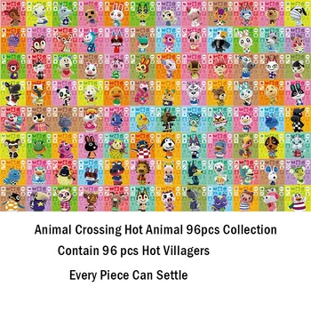 

Custom Nintendo Animal 96PCS Collection Will Animal Crossing Amiibo Card Circle Card Small Amiibo Game for NS Switch