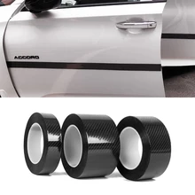 3-10 м бесследная Автомобильная карбоновая 3D Отделка Декор нано клейкая лента боди наклейка с надписью для Audi Sline A4 A6 Q3 TT S5 автомобильный Стайлинг