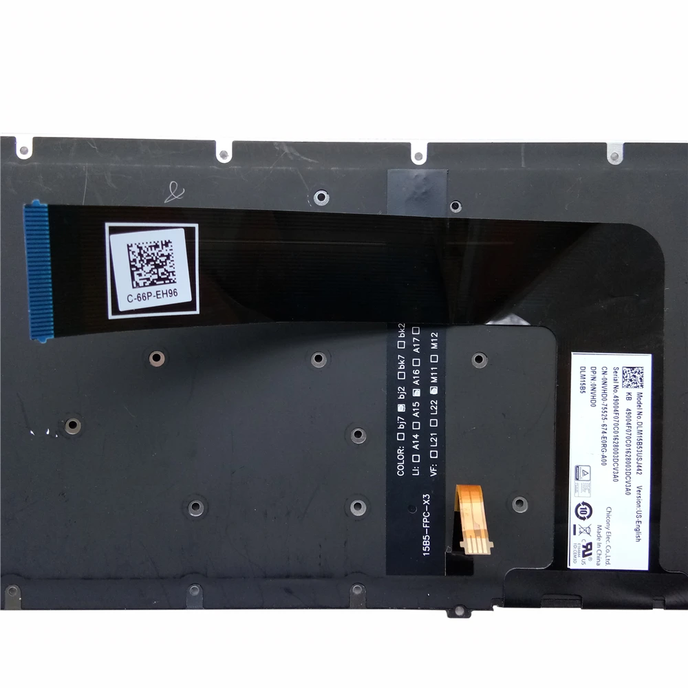 OVY US ноутбук keyborad для DELL CHROMEBOOK 13 7310 с подсветкой P/N: 0NVHSD0