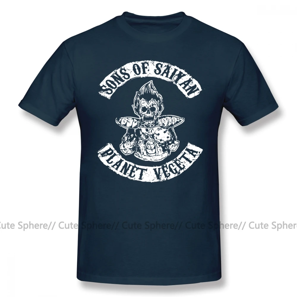Navy Blue Футболка «Жемчуг дракона» футболка «Сыновья сайяна» забавная Мужская футболка Пляжная футболка из 100 хлопка с короткими рукавами и принтом, 5x футболка - Цвет: Navy Blue