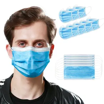 

20/50/100pcs/lot PLY Disposable Face Masks Anti Dust Personal Protect Mask Ear Loop