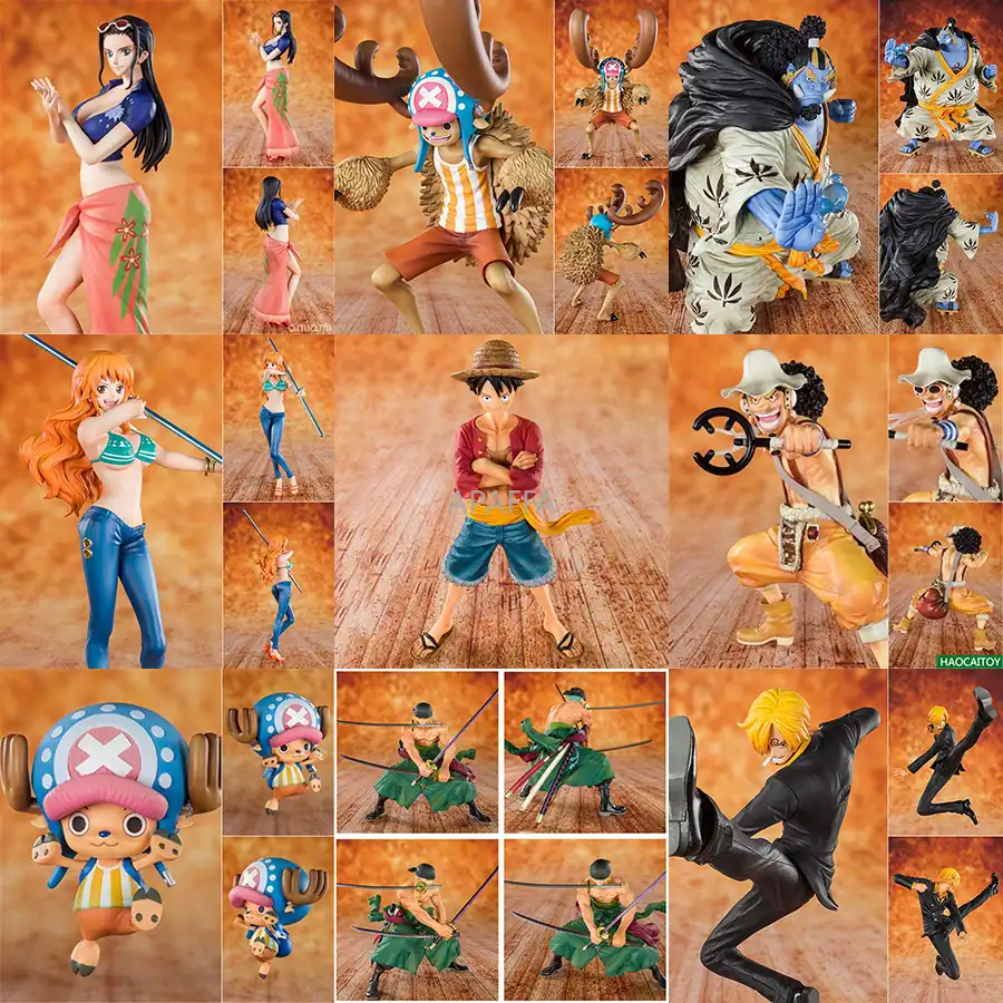 One Piece th Anniversary Edition Luffy Sanji Zoro Nami Chopper Robin Jinbe Brooke Pvc Action Figure Collectible Model Toys Action Figures Aliexpress