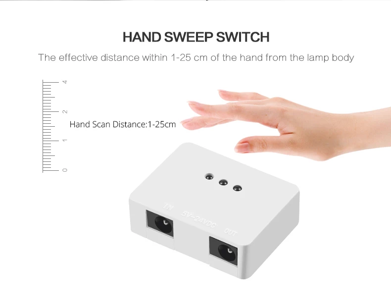Module Interrupteur à Capteur Infrarouge - Détection 10-80mm - 5-24V DC - Pour Éclairage LED Armoire - Sans Contact