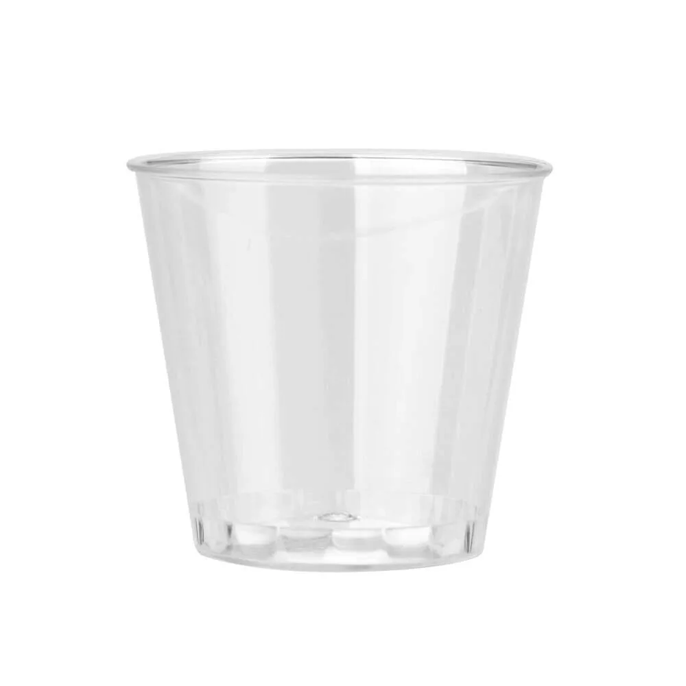 50 шт. современные прозрачные пластиковые одноразовые стаканы желейные стаканы здоровые Экологичные стаканы вечерние принадлежности для дня рождения свадьбы L* 5 - Цвет: Прозрачный