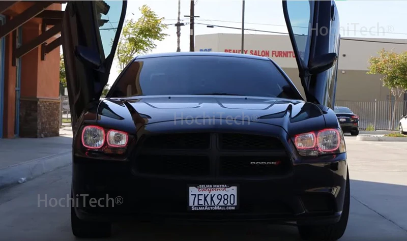 Для Dodge charger SXT Plus 2011 2012 2013 Отличный ИК контроллер многоцветный ультра яркий RGB светодиодный ангельские глазки Halo Кольцо Комплект