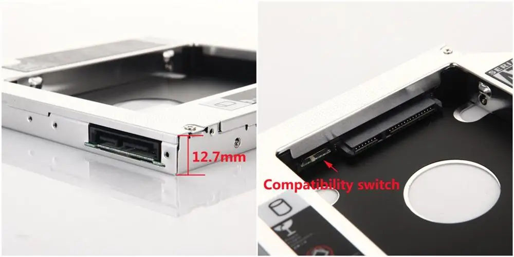 12,7 мм 2nd жесткий диск SSD жесткий диск Оптический Защитный Контейнер для устройств считывания и записи информации адаптер каркаса для lenovo IdeaPad G570 G580 G585 G770 G770L G780 G590