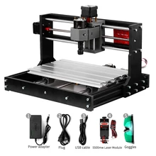 KKMOON-Laser à graveuse CNC/3018 Pro, commande GRBL, Machine CNC, fraiseuse à bois, pour bricolage, graveuse et découpe CNC