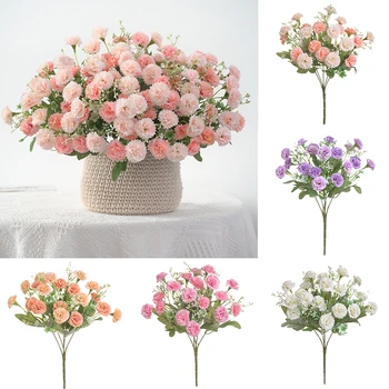 Carnation Artificial Flowers Carnation Table Desk Decor Home Decoration Korean Holding Flowers Small Lilac Fake Flowers 20 Heads