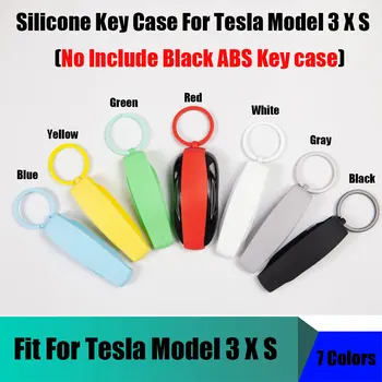 

For Tesla Model 3 X S Silicone Car Key Case Key Cover Holde 7 Colors
