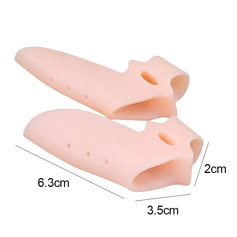 2pcs Silicone Bunion Corrector Toe Separators Foot Corrector Straightener For Toes Haluksy Calluses Pad Hallux Valgus toe separators toe corrector