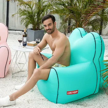 

New multi-color style lazy inflatable sofa lazy sleeping bag inflatable bed outdoor beach indoor portable air sofa free shipping