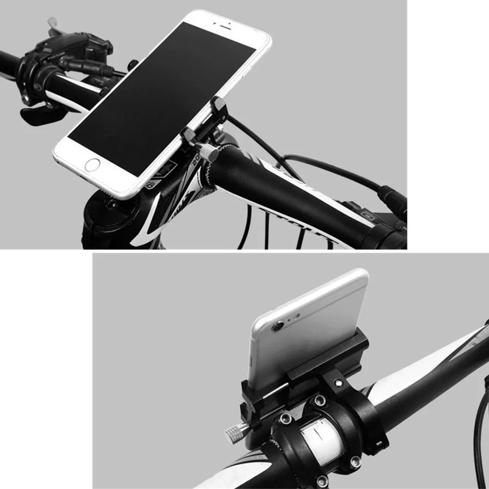 newly Bicycle Bike Phone Mount Bracket Holder 360 degree rotating Adjustable Bike Phone Stand BracketClip Handlebar Phone