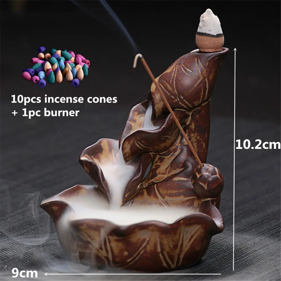 Lotus Backflow Incense Burner 6