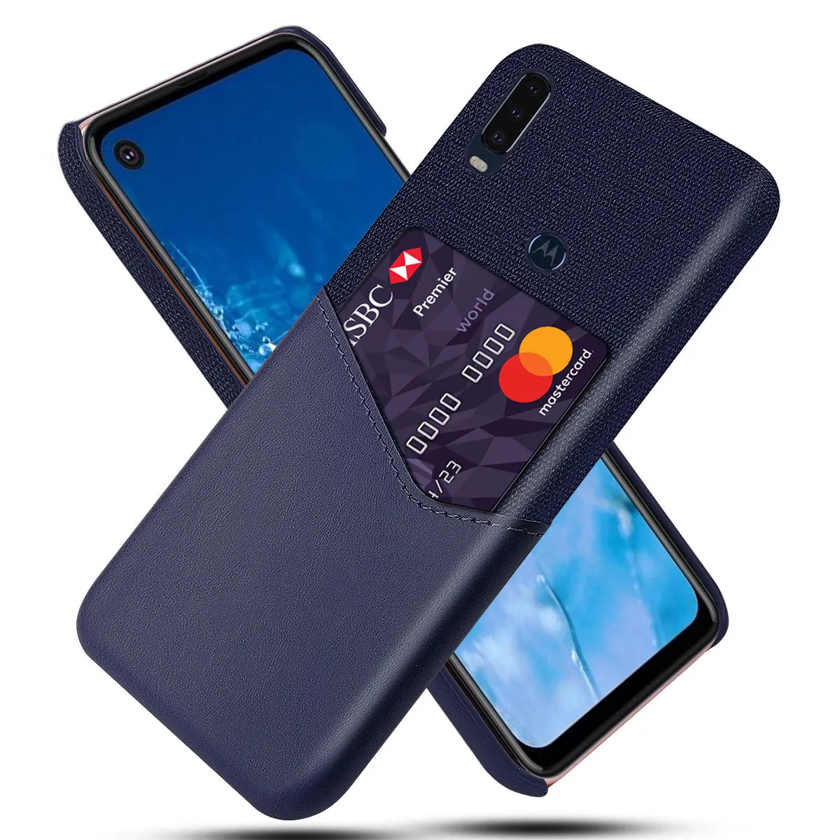 DCK роскошный кожаный жесткий тканевый защитный чехол для телефона MOTO One P30 Play P30 Note P40 power Z2 Z3 Z4 Play