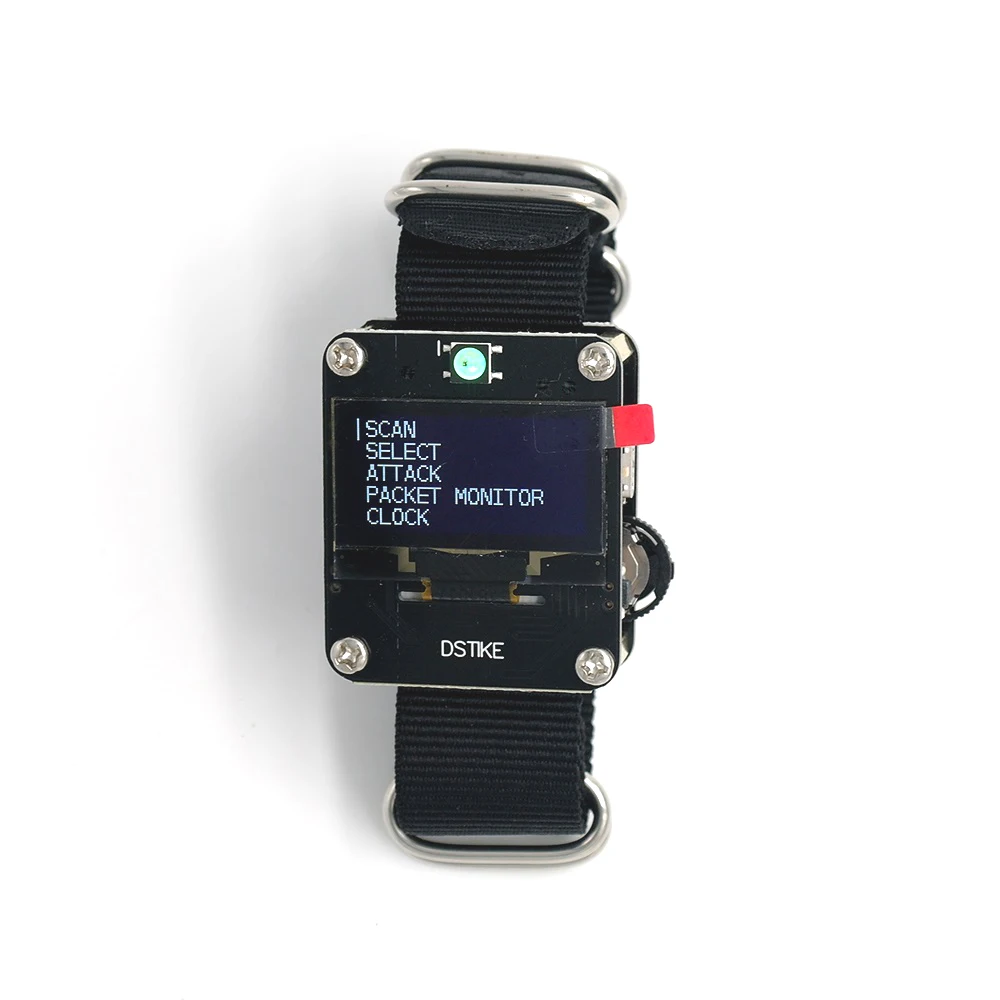 Wristband Black DSTIKE WiFi Deauther часы браслет V2 носимые Esp часы ESP8266 макетная плата Смарт-часы DevKit NodeMCU - Цвет: Wristband Black