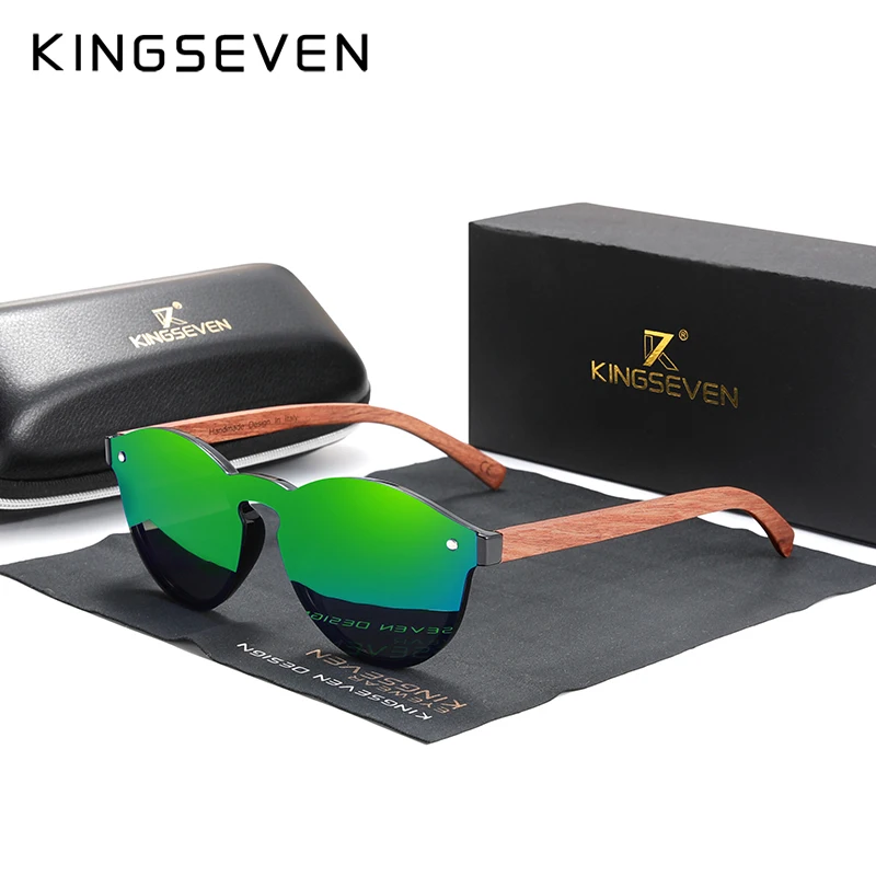 Оригинальные мужские поляризованные очки KINGSEVEN Bubinga с логотипом на заказ