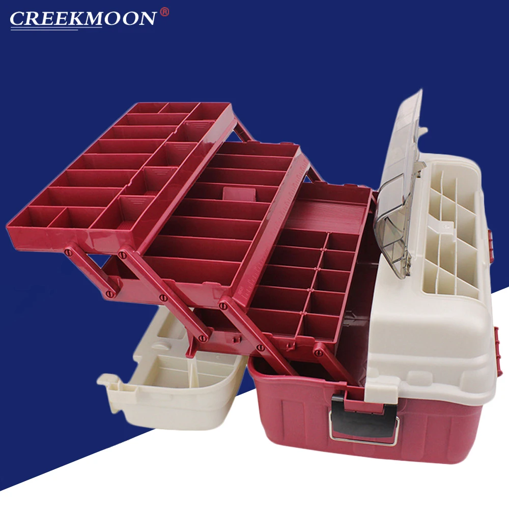 Портативная коробка для рыбалки многослойный органайзер рыбных приманок