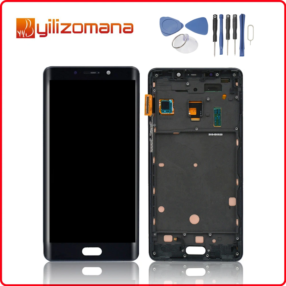 Супер AMOLED 5," 1920x1080 экран для XIAOMI Note 2 ЖК сенсорный экран с рамкой дигитайзер Замена для XIAOMI Note 2 дисплей