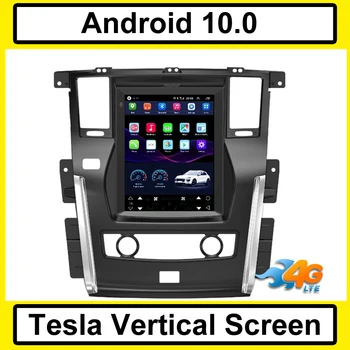 

Tesla Vertical screen android 10 car gps multimedia radio player in dash for NISSAN PATROL car navigation stereo 2010 2014 2018