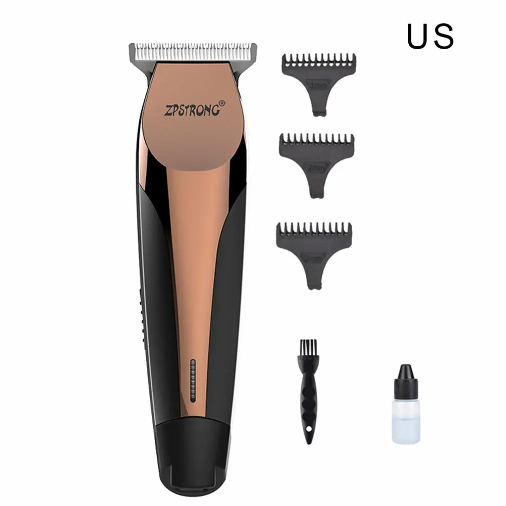 

Rechargeable hair clipper retro oil head clipper T-shaped hair salon trimming score push white electric fader