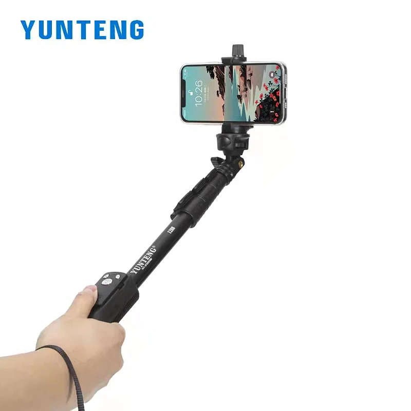 YUNTENG 1288 Selfie Sticks Handheld Monopod with Bluetooth Remote