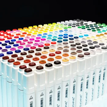 

TouchFIVE Art Markers 30/40/60/80 Color Markers Manga Drawing Markers Pen Alcohol Based Sketch Oily Dual Brush Pen Art Supplies