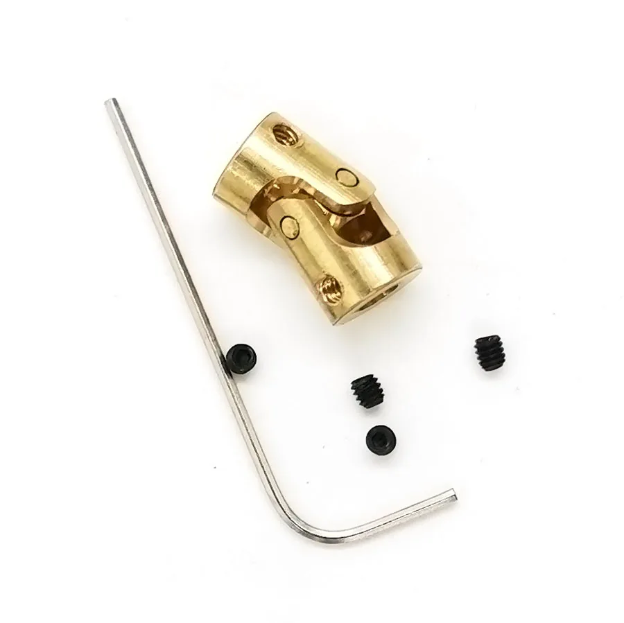 Brass Universal Joint 3-3 Mm Micro Copper Cardan Shaft Coupling Toy Model Parts Accessory
