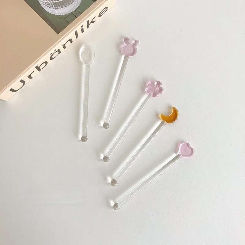 LadyCC прозрачный стакан для кофе молока чая перемешивающая палочка звезда любовь