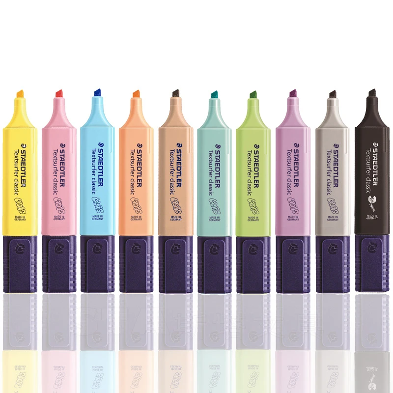 

1PC STAEDTLER Highlighter Oblique Marker Pen Kids Graffiti bullet journal Marker Pen note pen Student Stationery Supplies