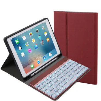 

Leather exterior New and high quality. Detachable Keyboard 7-Color Backlight Case Smart Cover ForiPad 9.7 2017/2018 Pro Air 2/1