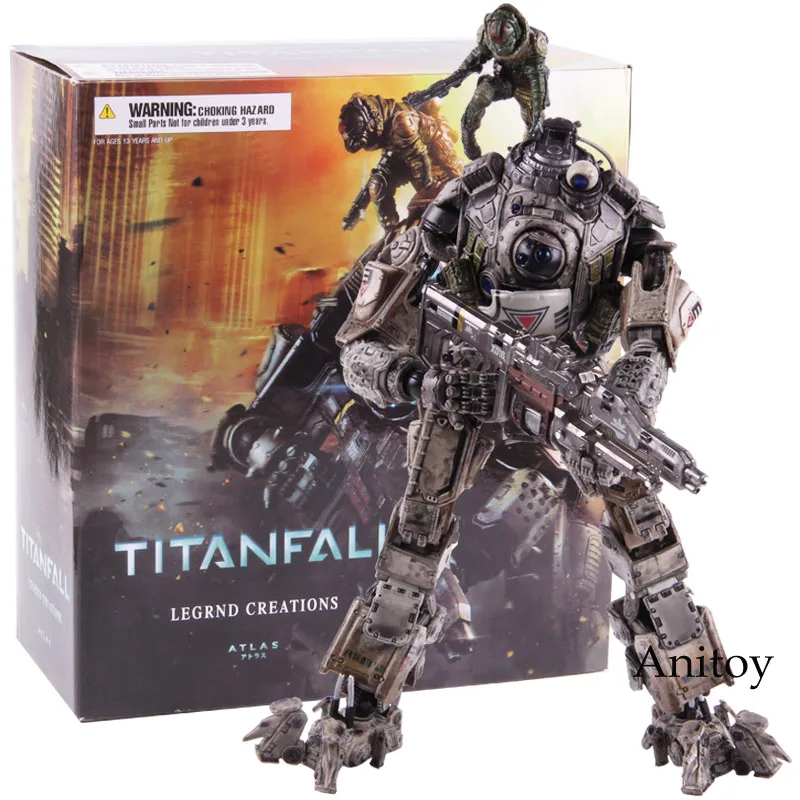 with colorful box Играть Искусство Атлас игра фигурка Titanfall 2 Атлас фигурка ПВХ Коллекционная модель игрушки - Цвет: with colorful box