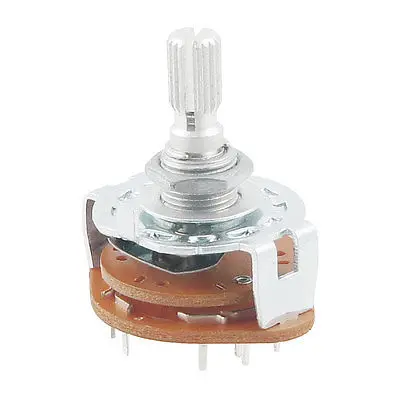 

Channel Rotary Selector Switch 12 Pins 2 Pole 5 Position