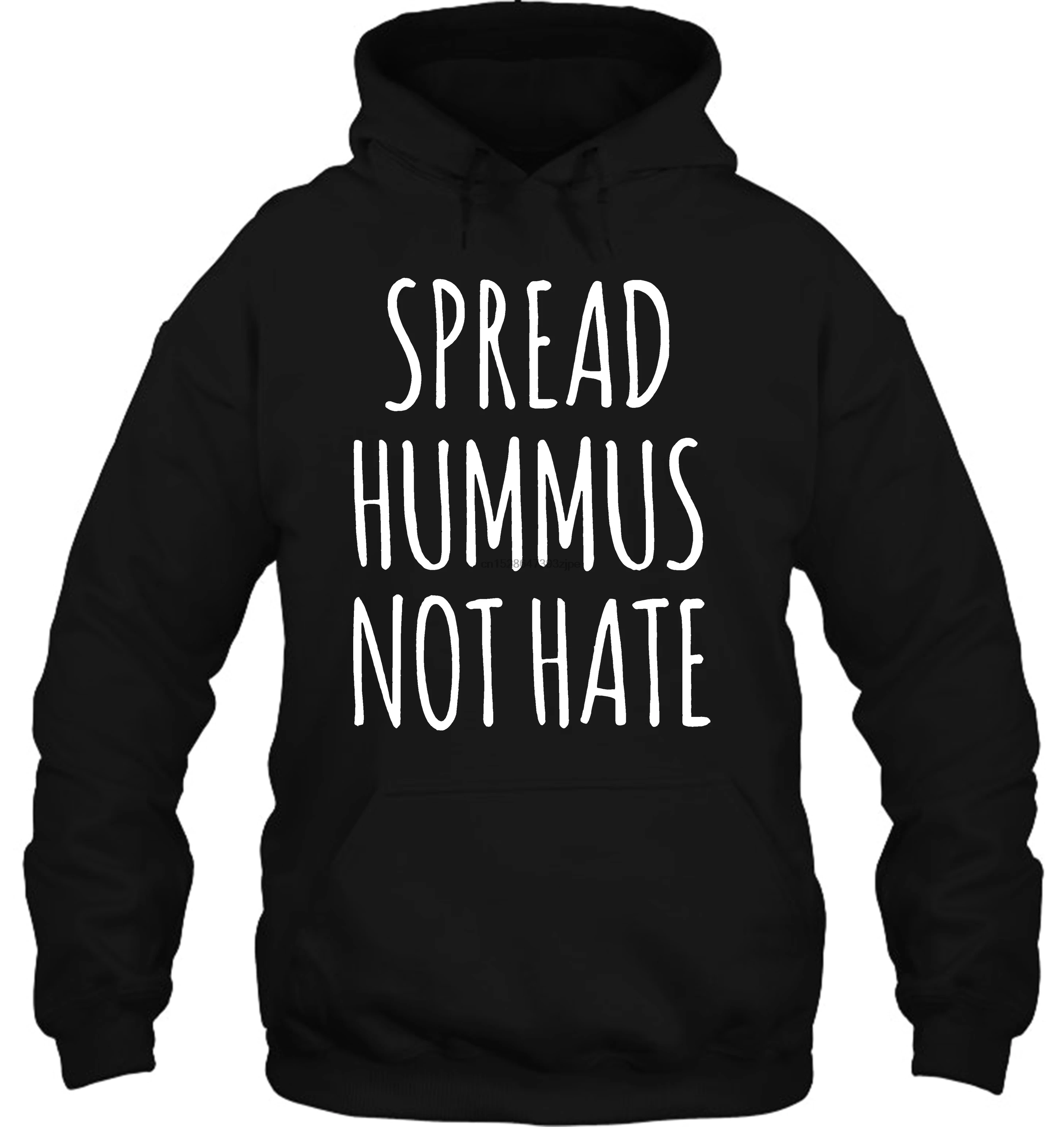 Мужская толстовка с капюшоном hummus not hate tee унисекс hate love Tumblr Instagram vegan Футболка женская уличная одежда