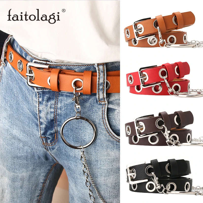 cintura donna leather belt