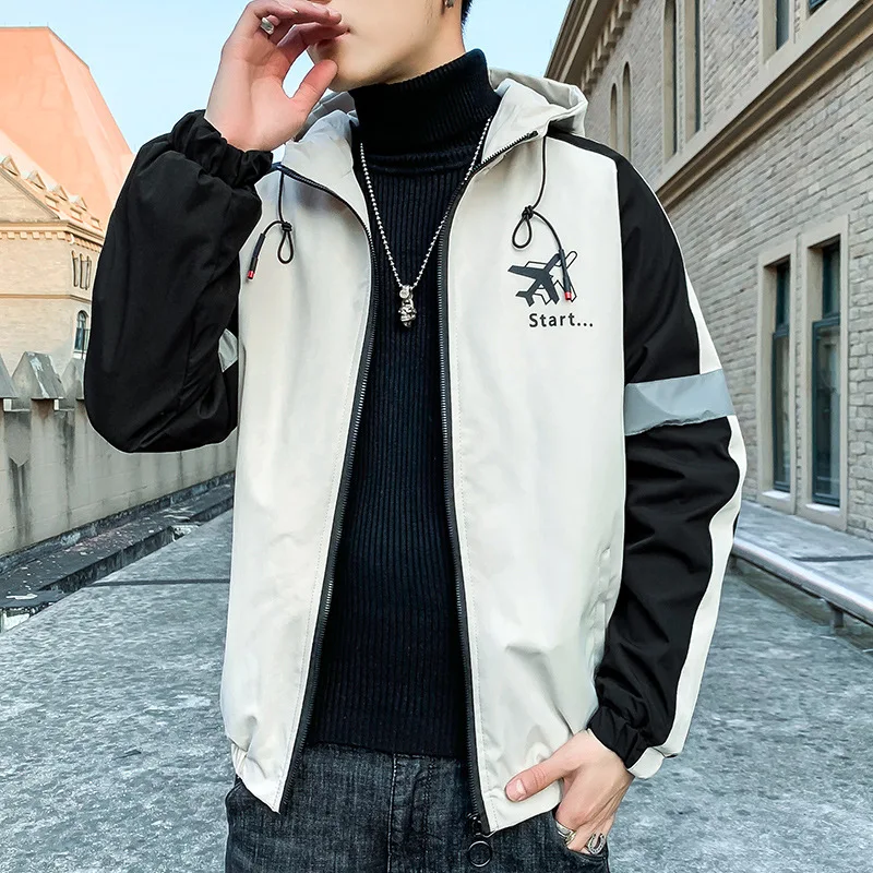 

2019 Winter Brushed And Thick Jacket Men's Teenager Casual Coat Men'S Wear Workwear 1919