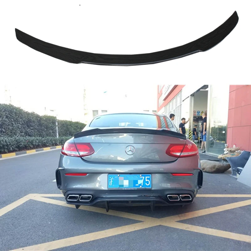 

Mercedes W205 Carbon Fiber Rear Bumper Tail Spoiler FD Style for BENZ C Class W205/A205/C205 2 Doors (coupe Only)