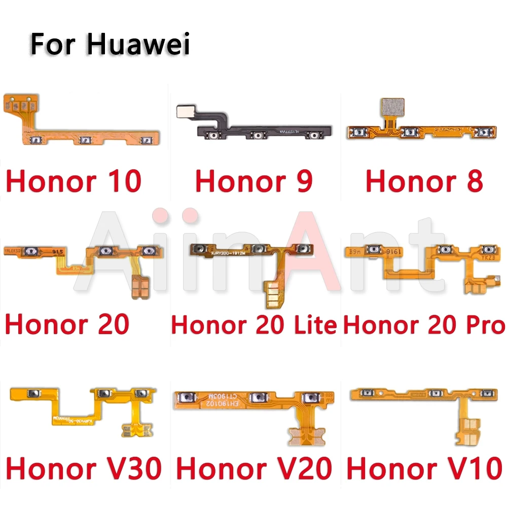 Оригинальная Кнопка ВКЛ./ВЫКЛ. гибкий кабель питания для Huawei Honor 8 9 9i 9X 10 20 20i 20s 30 30s