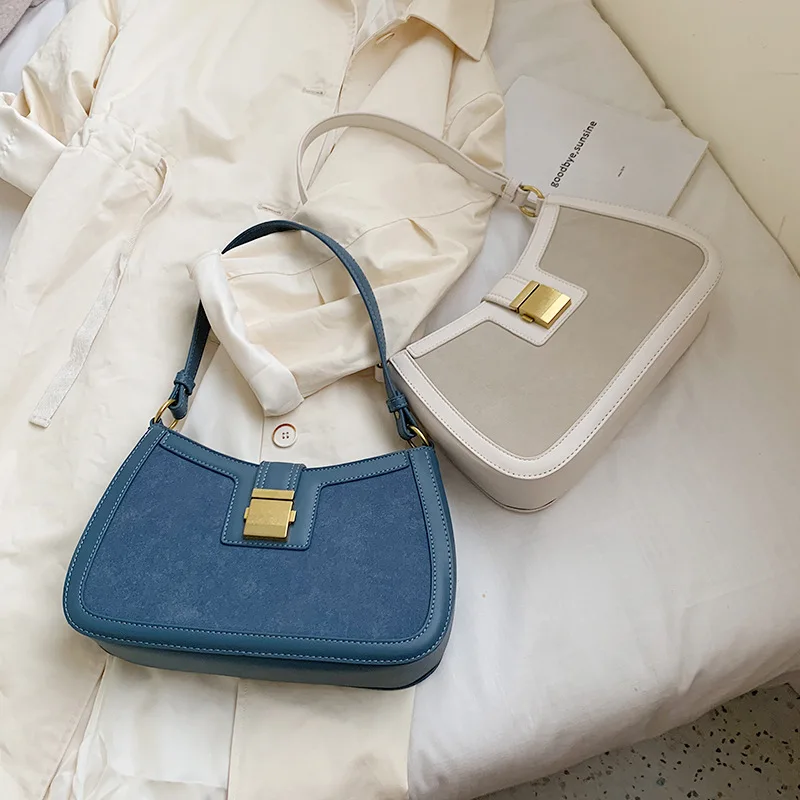

2019 autumn new fairy one-shoulder PU slant edcline cross bag Korean version of fashion girl shoulder bag retro cross-border