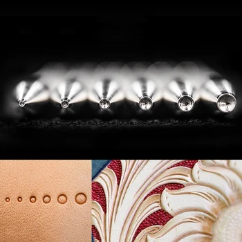 

Round beads polka dot background pattern Leather Stamping tools Carving Leather Craft Solid Metal Printing YZ1