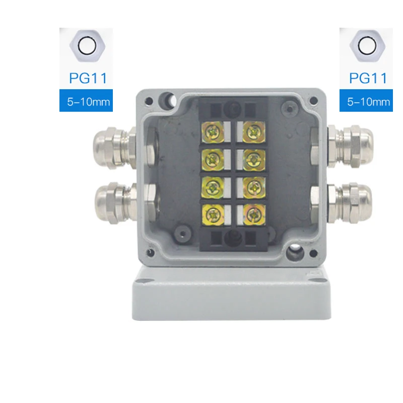 35A 600V 3 штифта клеммные блоки с соединителями сальников герметичный корпус Чехол проект распределительная коробка