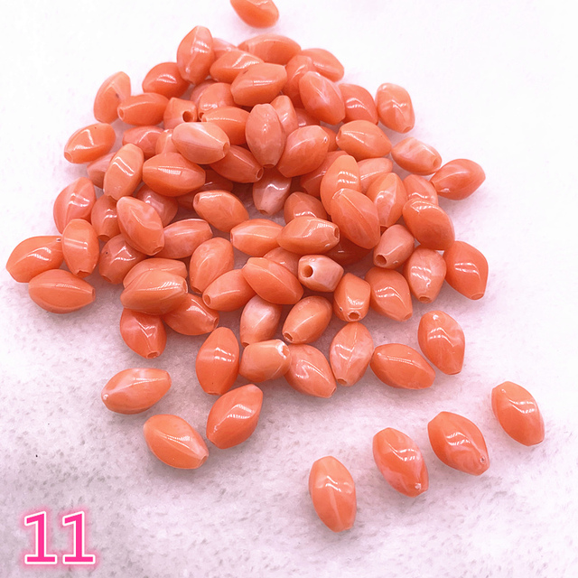 oval shape Acrylic Beads Spacer Loose Beads For Jewelry Making DIY Bracelet