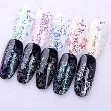 Украшение для маникюра глиттер, сияющая пудра Мерцающий Порошок блестки Рождественский Маникюр фитинги тонкая полоса градиент фототерапия