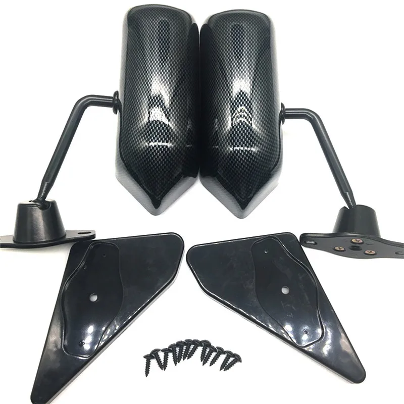 

Universal F1 Style Carbon Fiber Blue Mirror Metal Bracket Side Mirror Racing Drift Car Side Rearview Mirror Reverse Mirror