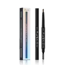 Двуглавый карандаш для бровей натуральный водонепроницаемый и устойчивый к поту треугольный автоматический карандаш для бровей инструменты для красоты TSLM1